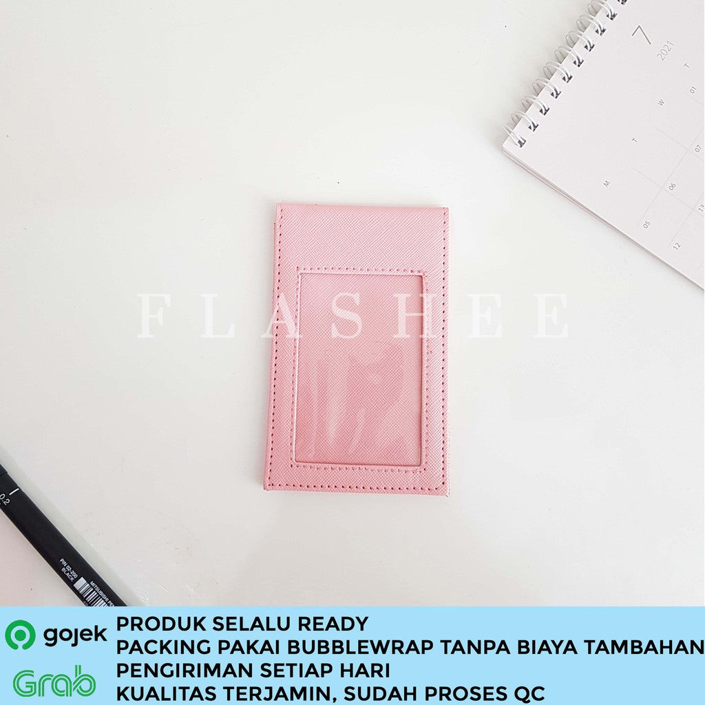 Flashee Name Tag Magnet Dua Sisi ID Card Holder Magnet Jepit Aspen Lanyard Magnet Saku Tanpa Tali