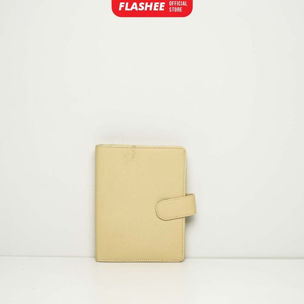 Flashee Binder Polos Keuangan A6 Ring 6 Notebook Binder A6 Lubang 6 Ring Buku Catatan