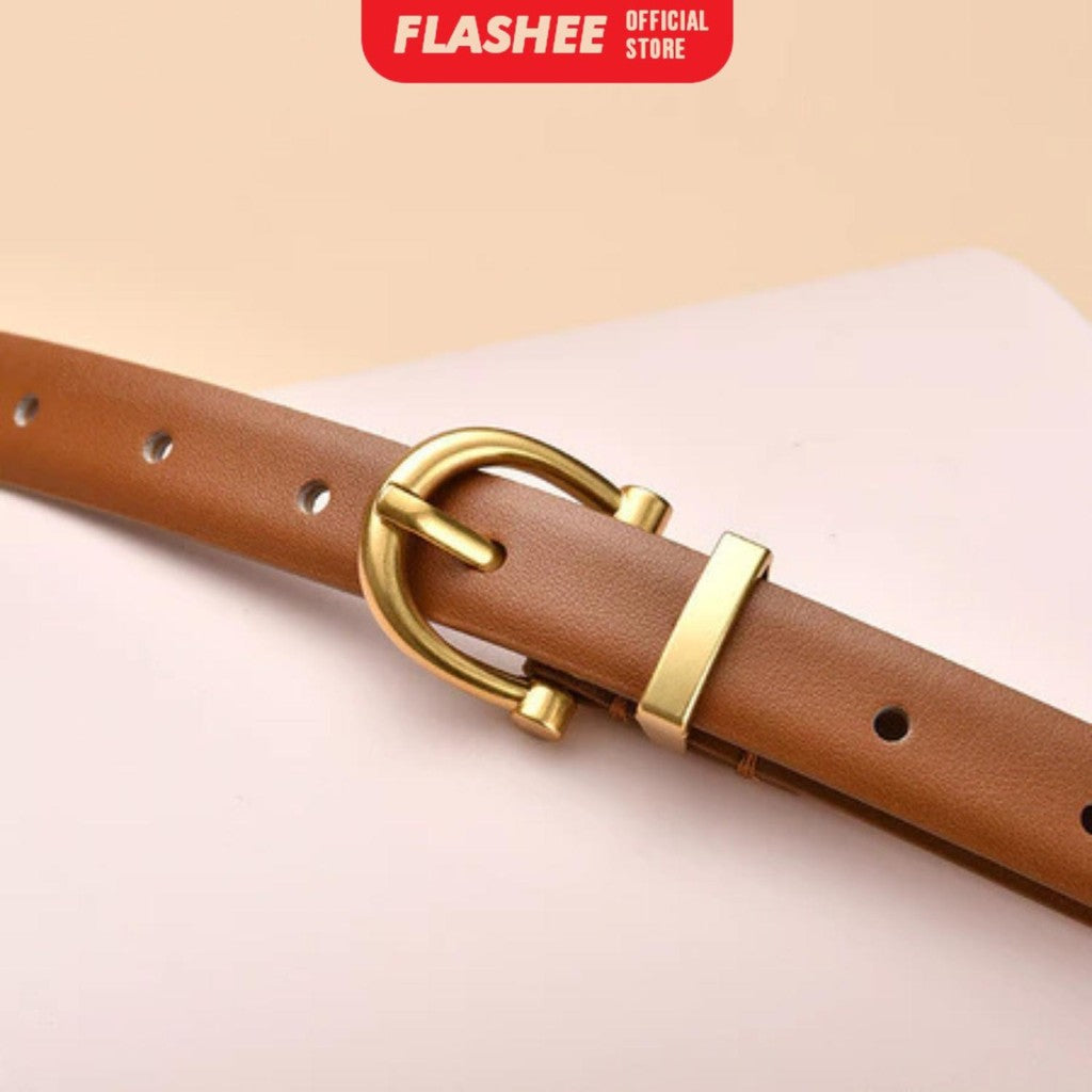 Flashee Ikat Pinggang Wanita Casual Bahan Pu Belt
