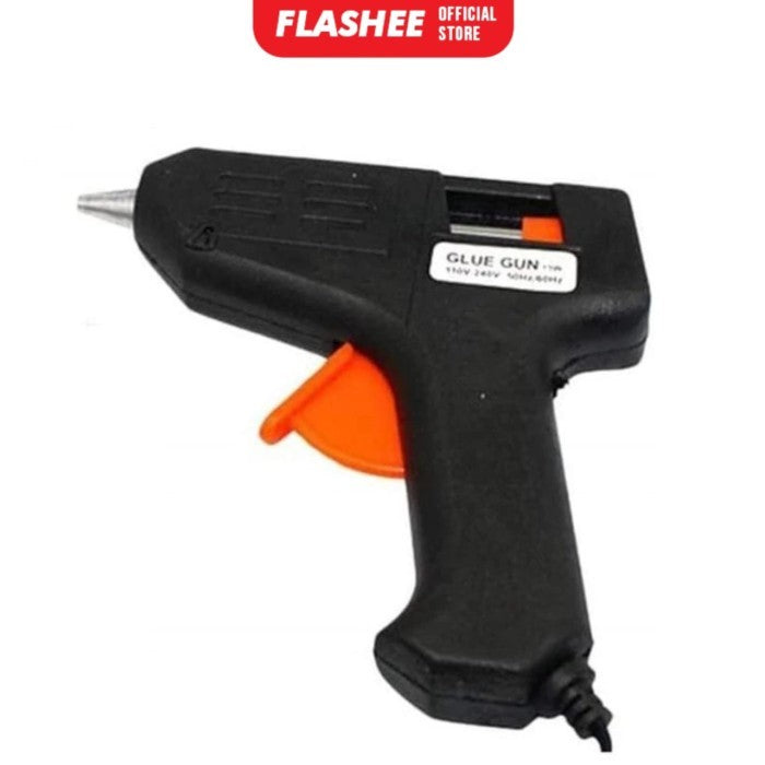 Flashee Glue Gun Lem Tembak 10 Watt Hot Melt Alat Lem Tembak 10 Watt Cepat Panas Alat Lem Tembak