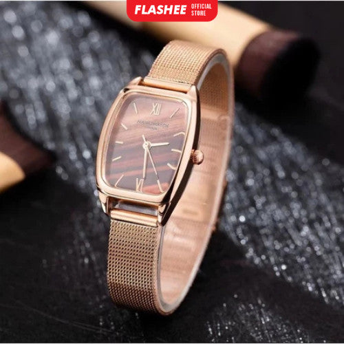 Flashee Jam Tangan Wanita Terbaru Analog Rantai Pasir Jam Tangan Wanita Fashion