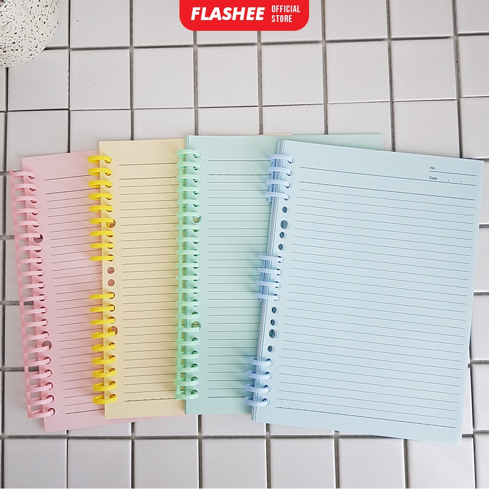 Flashee Ring Binder DIY Spiral Binder Strip Loose Leaf Binding Strip
