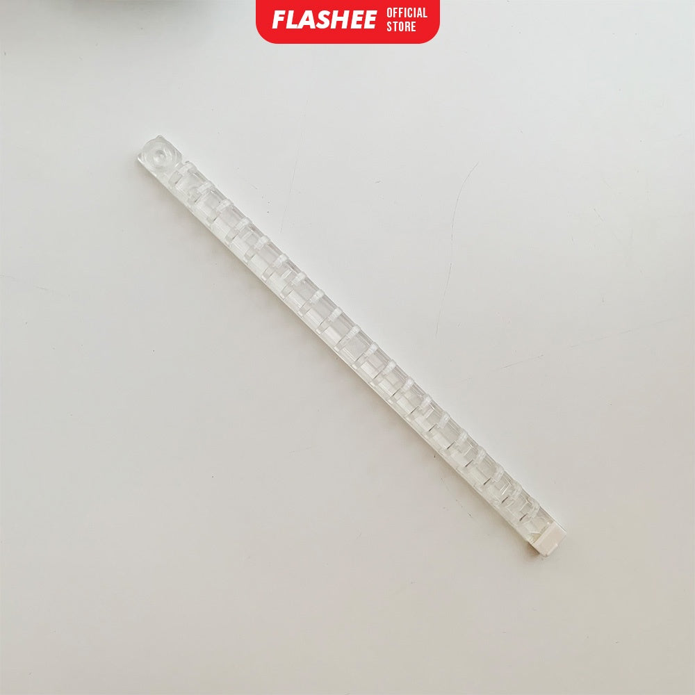 Flashee Ring Binder DIY Ring Binding Clip Ring Binding Strip DIY A5 B5 Transparan Sistem Lock Pengunci