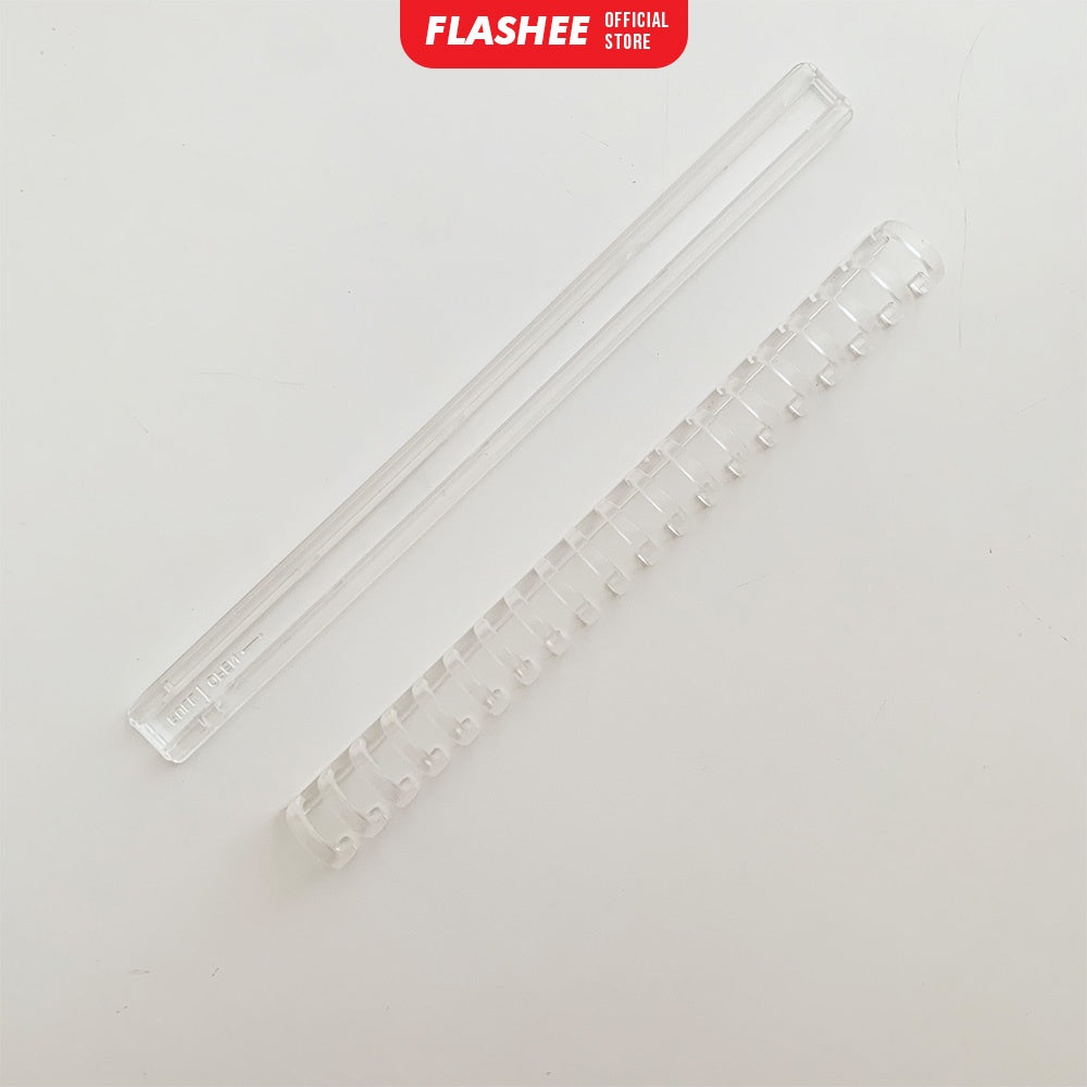 Flashee Ring Binder DIY Ring Binding Clip Ring Binding Strip DIY A5 B5 Transparan Sistem Push Pull Tarik Dorong