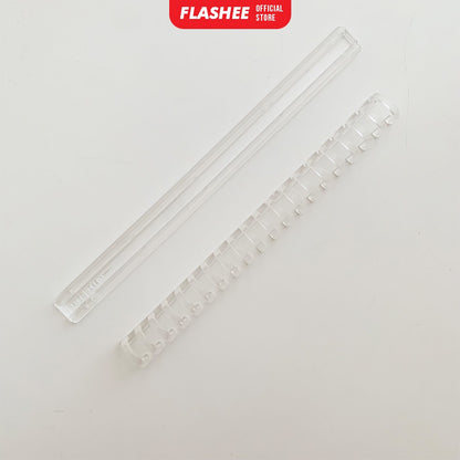Flashee Ring Binder DIY Ring Binding Clip Ring Binding Strip DIY A5 B5 Transparan Sistem Push Pull Tarik Dorong