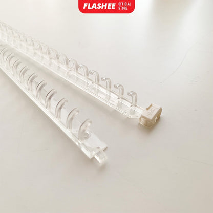 Flashee Ring Binder DIY Ring Binding Clip Ring Binding Strip DIY A5 B5 Transparan Sistem Lock Pengunci
