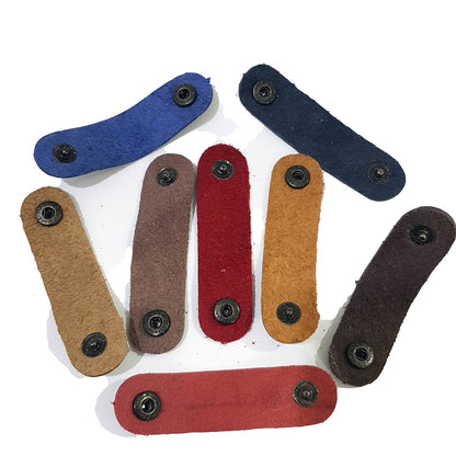 Flashee Klip Kabel Kulit Asli Leather Cable Clip Leather Cable Organizer Berkualitas Termurah