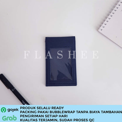 Flashee Name Tag Magnet Dua Sisi ID Card Holder Magnet Jepit Aspen Lanyard Magnet Saku Tanpa Tali