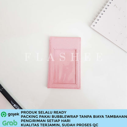 Flashee Name Tag Magnet Dua Sisi ID Card Holder Magnet Jepit Aspen Lanyard Magnet Saku Tanpa Tali