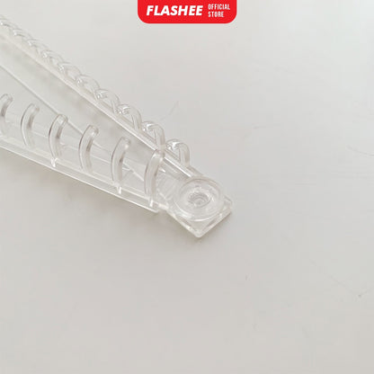 Flashee Ring Binder DIY Ring Binding Clip Ring Binding Strip DIY A5 B5 Transparan Sistem Lock Pengunci
