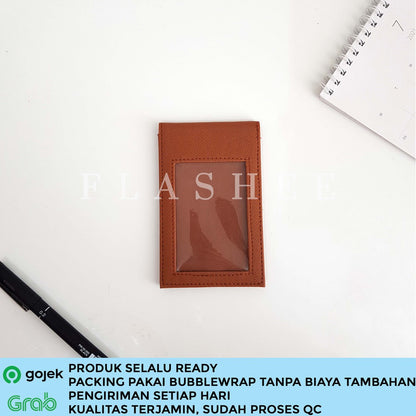 Flashee Name Tag Magnet Dua Sisi ID Card Holder Magnet Jepit Aspen Lanyard Magnet Saku Tanpa Tali
