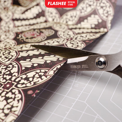 Flashee Gunting Transparan Aesthetic 3 Ukuran Gunting Dagang Tahan Karat Gunting Stainless Steel