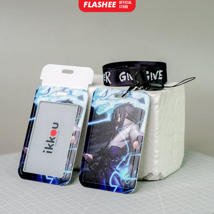 Flashee ID Card Holder Name Tag Anime Lanyard Naruto Tempat Kartu Ukuran ATM Termurah Lanyard