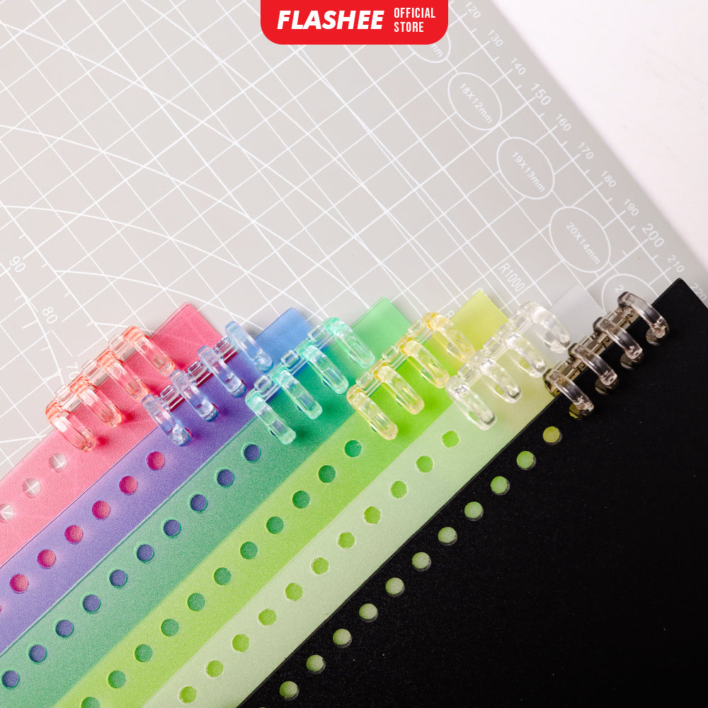 Flashee Ring Binder DIY Binding Ring Kertas Bisa Dibongkar Pasang Termurah Warna Pastel