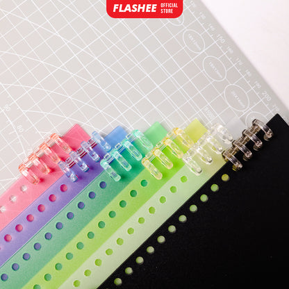 Flashee Ring Binder DIY Binding Ring Kertas Bisa Dibongkar Pasang Termurah Warna Pastel