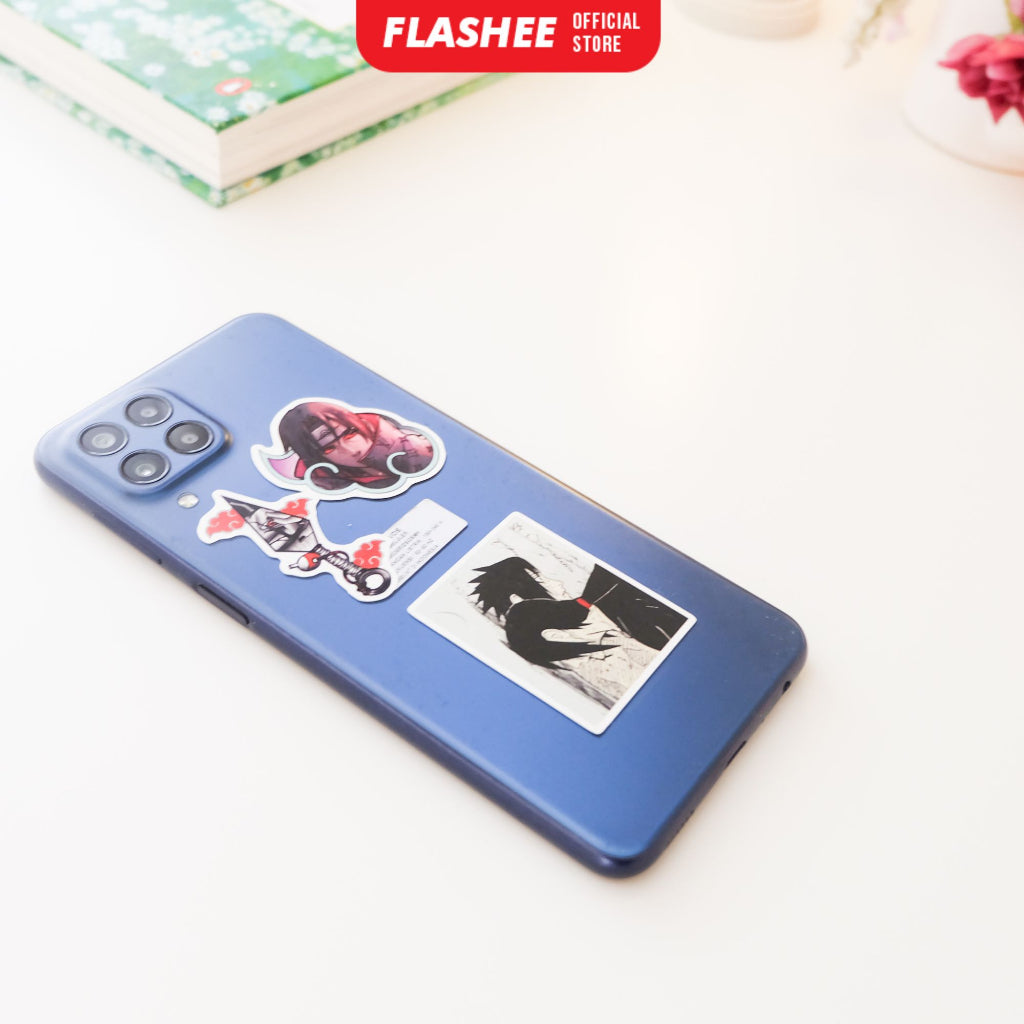 Flashee Stiker Anime One Piece Naruto Haikyu Stiker Karakter Set AOT Kimetsu No Yaiba Spy X Family Tidak Luntur