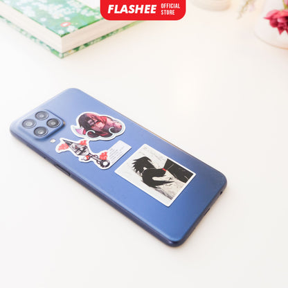 Flashee Stiker Anime One Piece Naruto Haikyu Stiker Karakter Set AOT Kimetsu No Yaiba Spy X Family Tidak Luntur