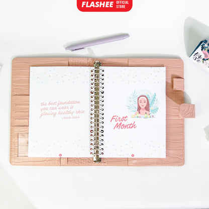 Skincare Planner Loose Leaf Rencana Harian Skincare Kertas Binder A5 B5 100 Gsm Refill Binder Loose Leaf