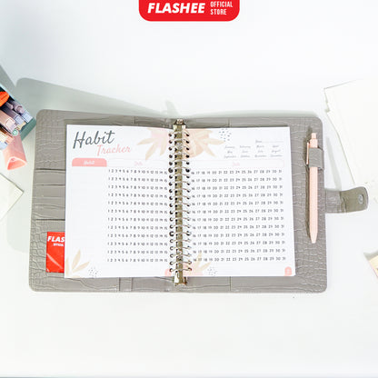Loose Leaf Habit Tracker Buku Catatan Kebiasaan