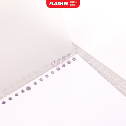 Flashee Ring Binder DIY Binding Ring Kertas Bisa Dibongkar Pasang Termurah Warna Pastel