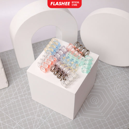 Flashee Ring Binder DIY Binding Ring Kertas Bisa Dibongkar Pasang Termurah Warna Pastel