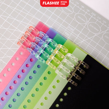 Flashee Ring Binder DIY Binding Ring Kertas Bisa Dibongkar Pasang Termurah Warna Pastel