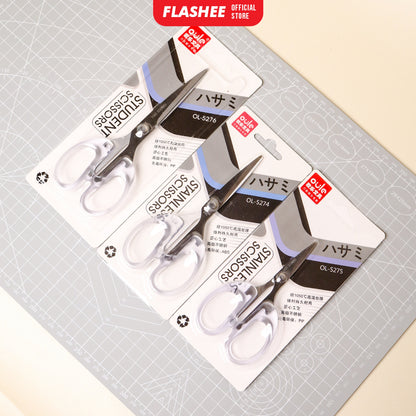 Flashee Gunting Transparan Aesthetic 3 Ukuran Gunting Dagang Tahan Karat Gunting Stainless Steel
