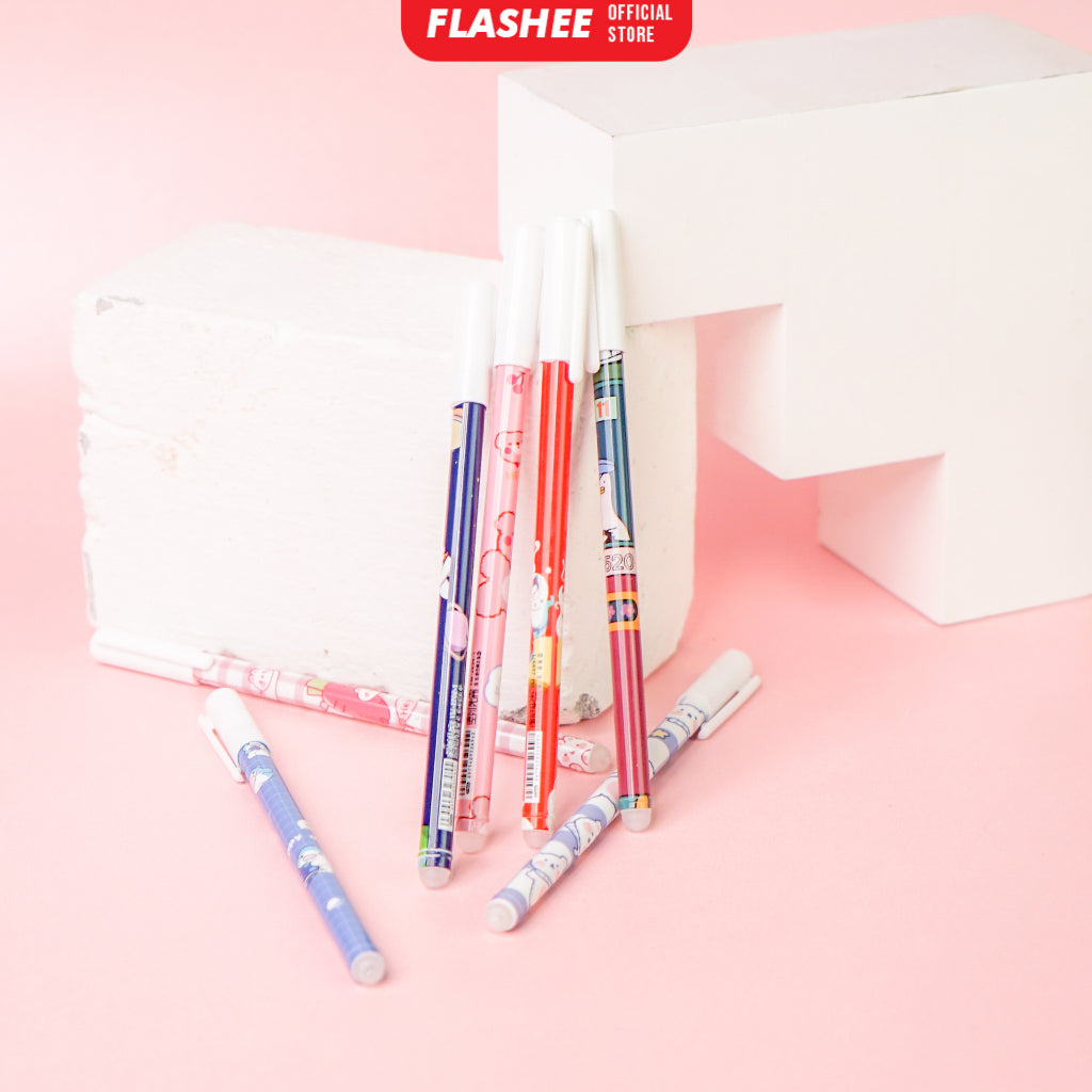 Flashee Pulpen Narita Bisa Dihapus Wipe Out Pen Pen Gel Erasable Pulpen Viral Ada Penghapusnya