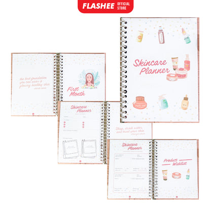 Skincare Planner Loose Leaf Rencana Harian Skincare Kertas Binder A5 B5 100 Gsm Refill Binder Loose Leaf