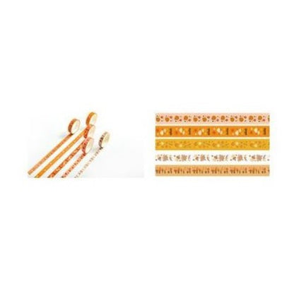 Flashee 5 Rolls Basic Decoration Washi Tape Decor Jurnal Dekor Masking Tape Scrapbook