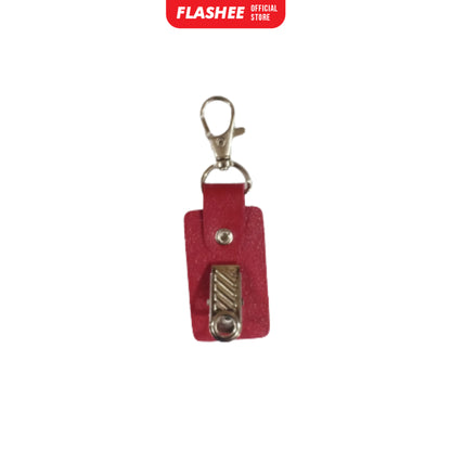 Flashee ID Card Lanyard Kulit Ada Tempat Pulpen Maxwell Name Tag Card Holder 3 Slot Bisa Custom Nama