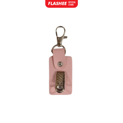 Flashee ID Card Lanyard Kulit Ada Tempat Pulpen Maxwell Name Tag Card Holder 3 Slot Bisa Custom Nama