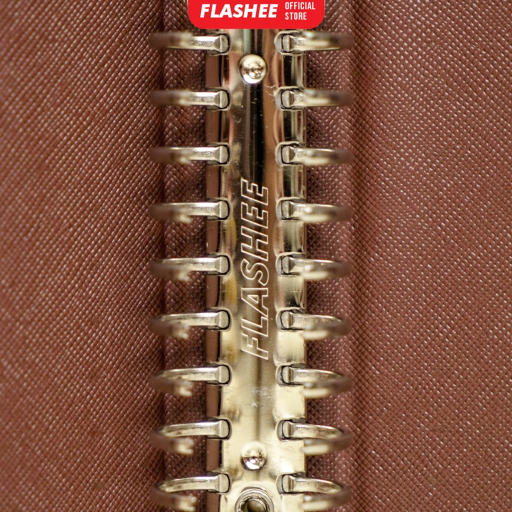 Flashee Binder Polos Warna Pink Muda Ukuran B5 Ring 26 Eksklusif Binder Sekolah Isi Ulang COD