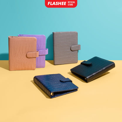 Flashee Binder Polos Eksklusif A5 20 Ring Croco Agenda Phoebe Binder A5 Croco Flashee 20 Ring Binder Organizer Termurah