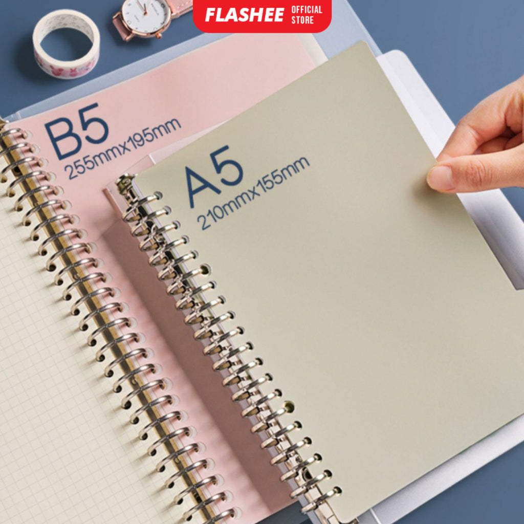 Flashee Pembatas Binder Pastel A5 20 Ring B5 26 Ring Pembatas Divider Index Warna Pastel ART Divider