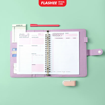 Flashee Loose Leaf Study Planner Rencana Studi Student Planner A5 B5 Isi Binder Studi A5 B5 Study Planner A5 B5