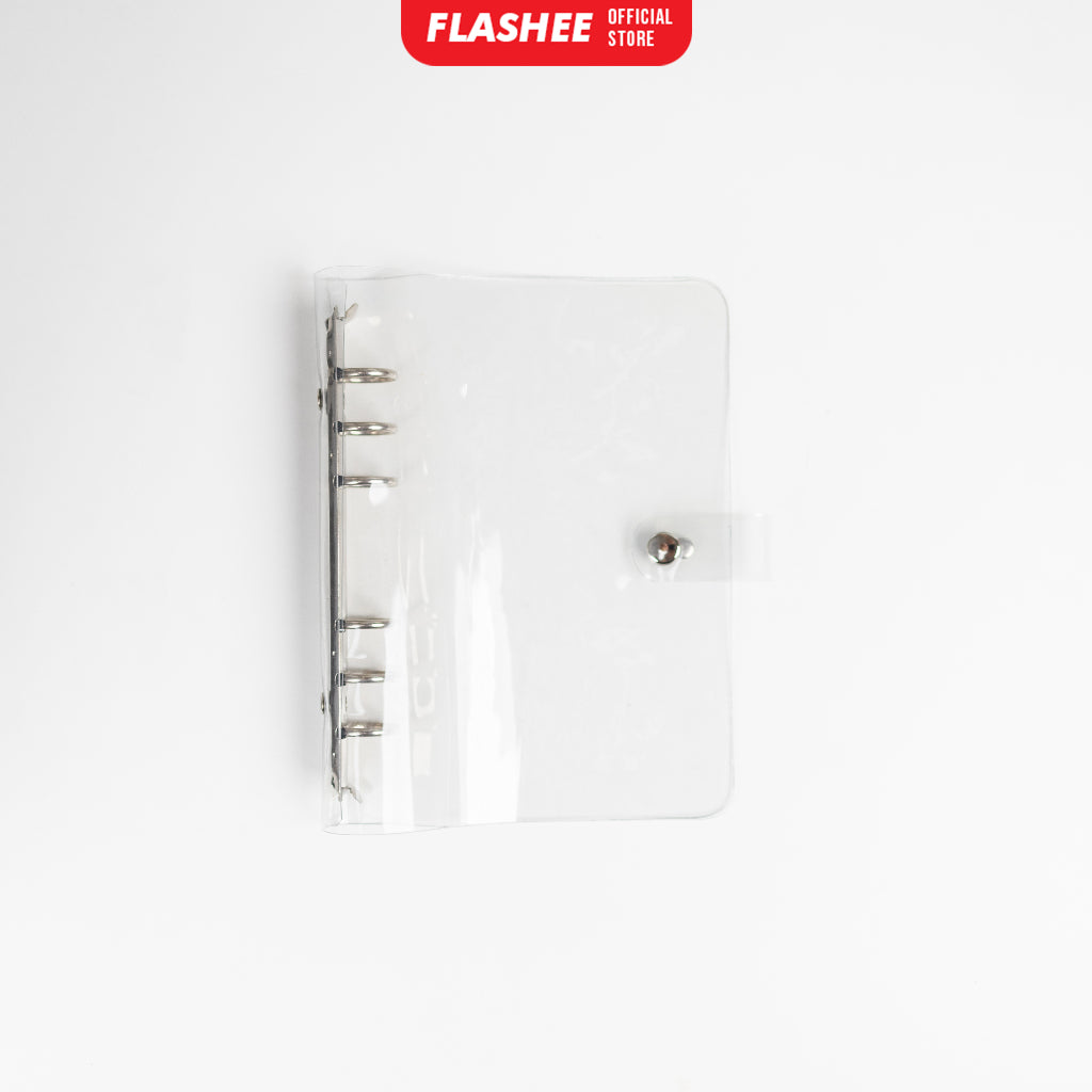 Binder Transparan A6 6 Ring Jelly untuk Binder Photocard Polaroid Binder Transparan Postcard KPOP