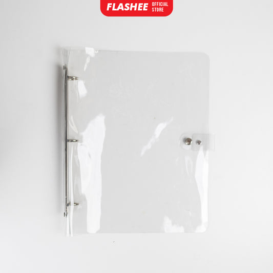 Binder Transparan A4 3 ring untuk Binder Photocard Polaroid Binder Transparan Postcard KPOP