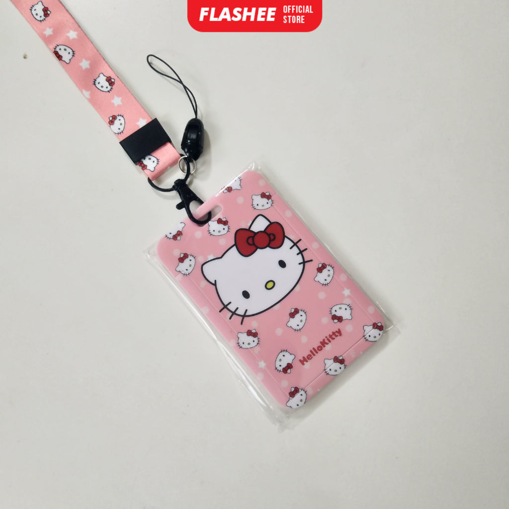 Flashee ID Card Holder Name Tag Anime Lanyard Naruto Tempat Kartu Ukuran ATM Termurah Lanyard