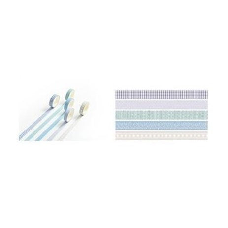 Flashee 5 Rolls Basic Decoration Washi Tape Decor Jurnal Dekor Masking Tape Scrapbook