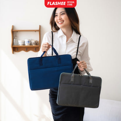 Flashee Tas Laptop 14 Inch Tas Laptop Sleeve Camden Laptop Bag Wanita Canvas Pelindung Laptop Pria
