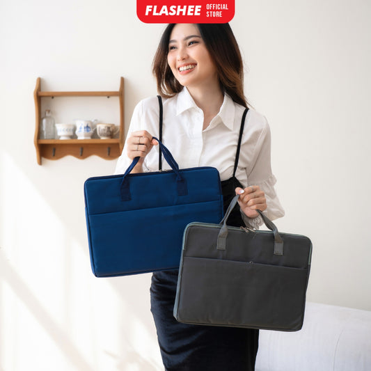 Flashee Tas Laptop 14 Inch Tas Laptop Sleeve Camden Laptop Bag Wanita Canvas Pelindung Laptop Pria