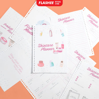 Skincare Planner Loose Leaf Rencana Harian Skincare Kertas Binder A5 B5 100 Gsm Refill Binder Loose Leaf