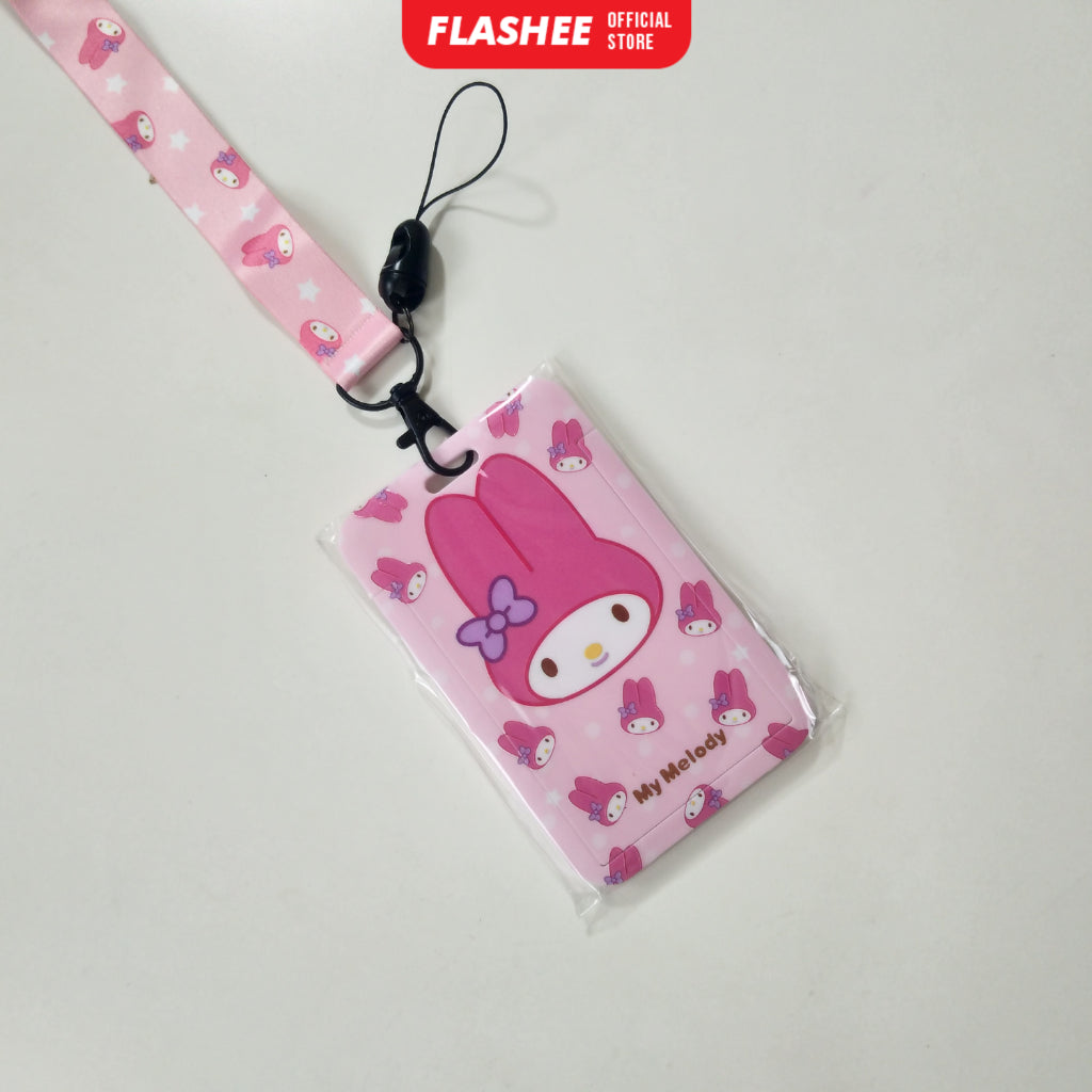 Flashee ID Card Holder Name Tag Anime Lanyard Naruto Tempat Kartu Ukuran ATM Termurah Lanyard