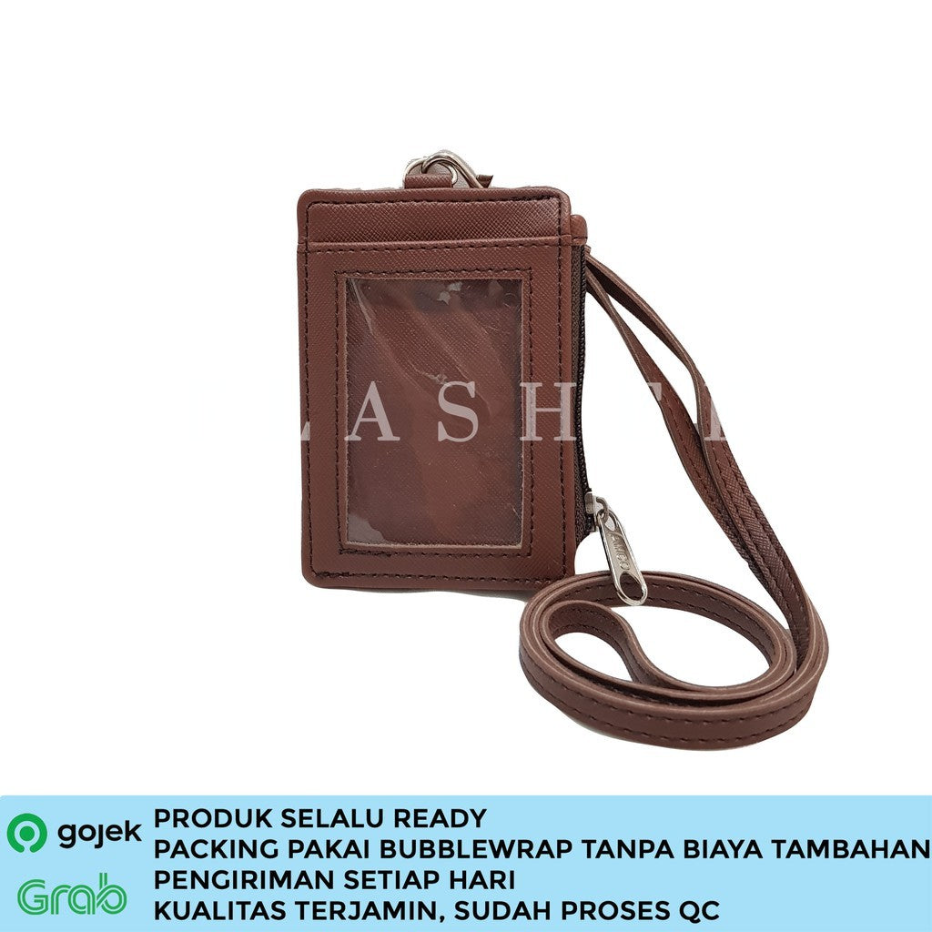 Flashee ID Card Holder Resleting Name Tag Seleting Taylor Lanyard Risleting Kulit Sintetis v2
