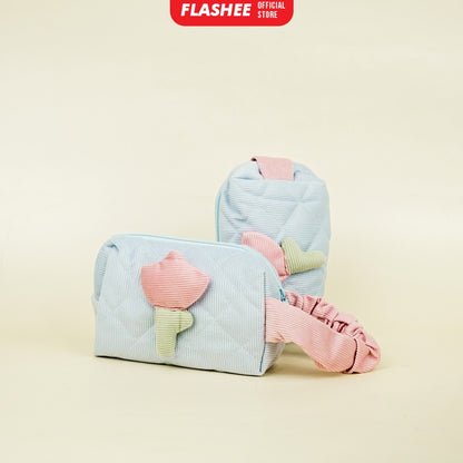 Flashee Tempat Pensil Pulpen Edith Pencil Bag Aesthetic Tas Kosmetik Lucu Pouch Bag Kotak Pensil