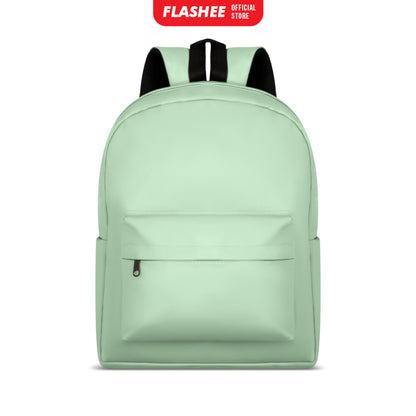 Flashee Leather Backpack Tas Laptop Tas Ransel Wanita Tahan Air Tas Sekolah