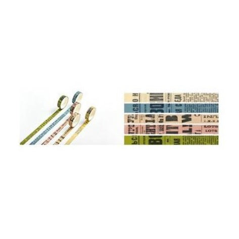Flashee 5 Rolls Basic Decoration Washi Tape Decor Jurnal Dekor Masking Tape Scrapbook