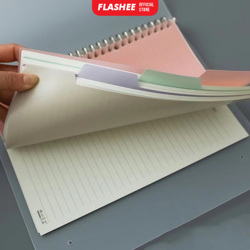 Flashee Pembatas Binder Pastel A5 20 Ring B5 26 Ring Pembatas Divider Index Warna Pastel ART Divider