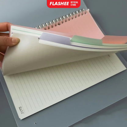 Flashee Pembatas Binder Pastel A5 20 Ring B5 26 Ring Pembatas Divider Index Warna Pastel ART Divider